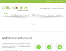 Tablet Screenshot of collaborativefamilylaw.ca